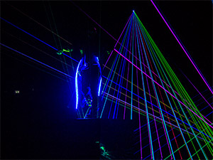 Lasershow von Alexis Lorador