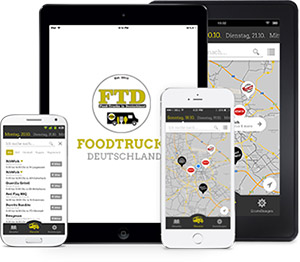 Screen der Food Truck App