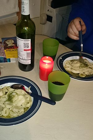 Tortellini Wein