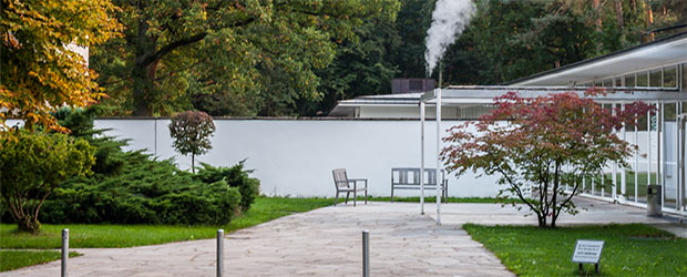 Blick in Richtung Ausstellungshalle AdBK Nürnberg