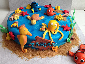 Die Motivtorte mit dem Namen Findet Nemo