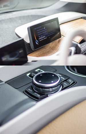 Monitore Armaturenbrett und iDrive BMW i3