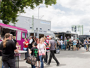 Keine langen Wartezeiten an den Food Trucks