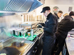 Arbeiten im Foodtruck