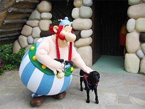 Obelix und Hund Eiko