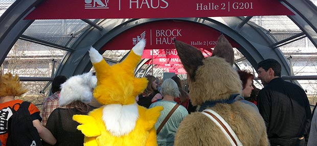 Besucher Buchmesse Leipzig