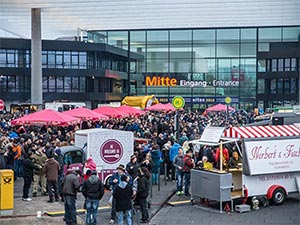 Foodtrucks auf dem WinterroundUp in Nürnberg