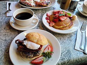 Burgerfrühstück in den USA