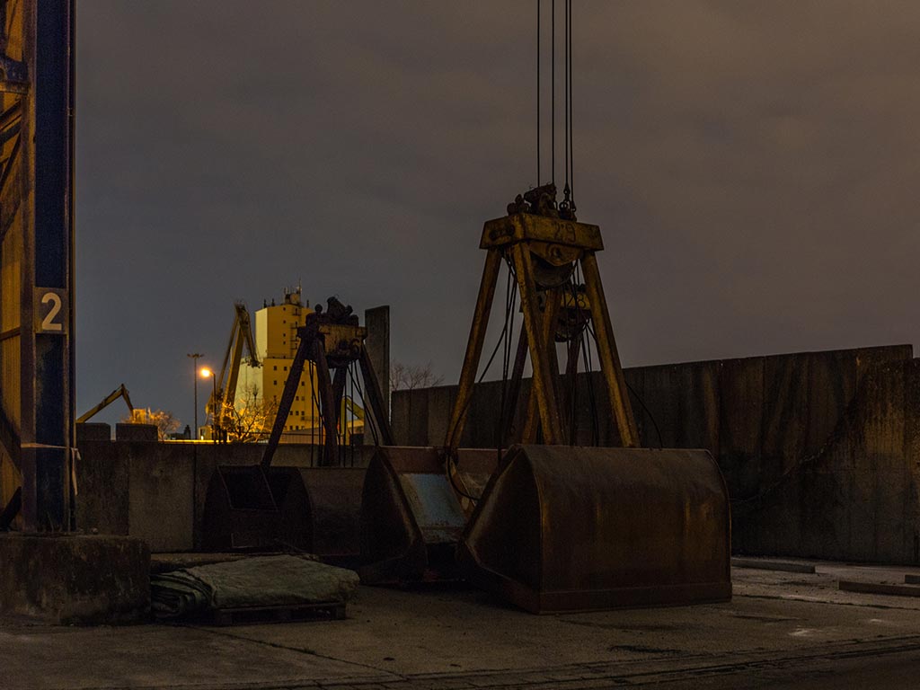 Baggerschaufeln Hafen