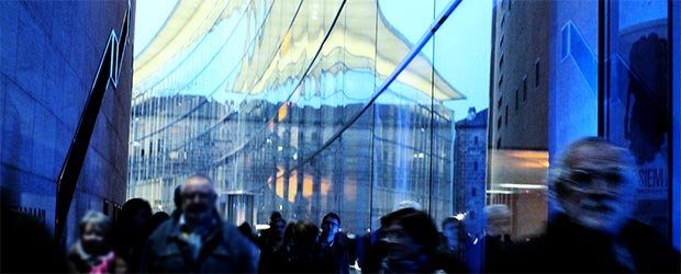 Blaue Nacht am Neue Museum