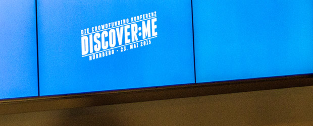 Discover:me Logo auf Monitor