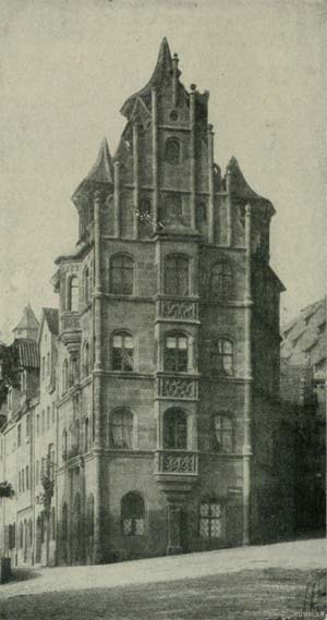 Das Toplerhaus, Vorbild für das Vorkriegsanwesen Kaiserstraße 38, aufgenommen vor 1904