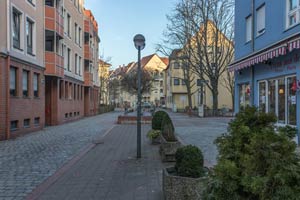 Blick in die Schützenstraße nach Osten zur Grenzstraße, 2017.