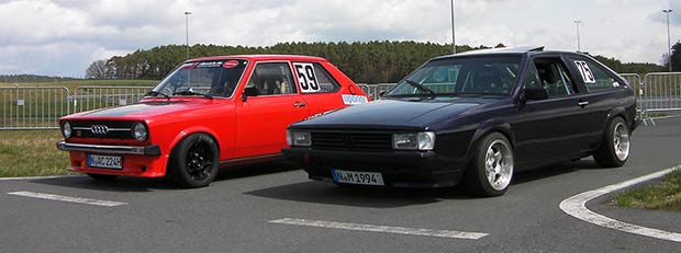 Audi 50 und Volkswagen